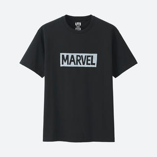 ユニクロ(UNIQLO)のUNIQLO MARVEL ロゴ UT ブラック マーベル 黒 2017(Tシャツ/カットソー(半袖/袖なし))