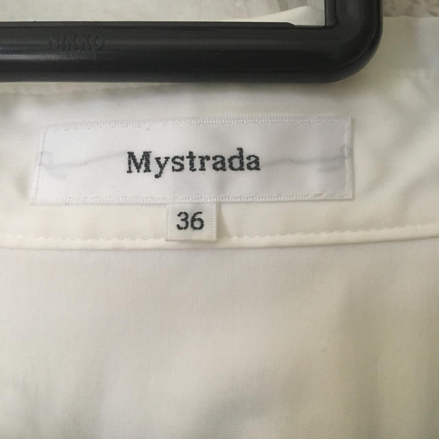 Mystrada(マイストラーダ)のMystrada マイストラーダ 白 七分袖 シャツ レディースのトップス(シャツ/ブラウス(長袖/七分))の商品写真