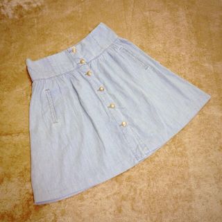 ザラ(ZARA)のZARA ✿ デニムスカート(ひざ丈スカート)