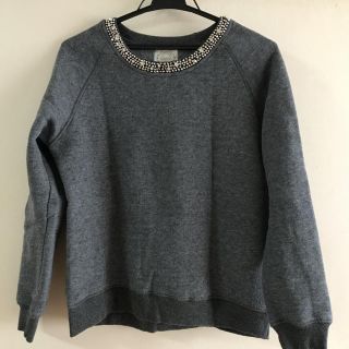 トッコ(tocco)のビジュー付きスウェット(カットソー(長袖/七分))