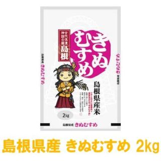 平成29年度 島根県 白米 きぬむすめ 2kg 2合パックプレゼント(米/穀物)