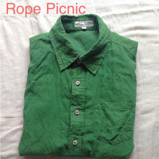 ロペピクニック(Rope' Picnic)のRope Picnin★グリーンシャツ(シャツ/ブラウス(半袖/袖なし))