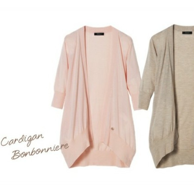 FOXEY(フォクシー)のFOXEY♥シルクカシミヤ【Cardigan Bonbonniere】ブラック レディースのトップス(カーディガン)の商品写真