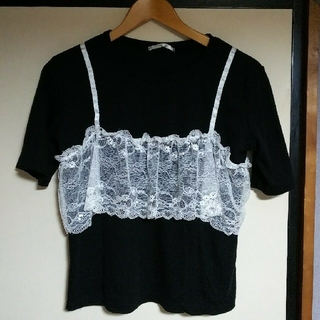 レトロガール(RETRO GIRL)のフェイクビスチェ Tシャツ(Tシャツ(半袖/袖なし))