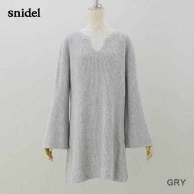 SNIDEL(スナイデル)の【pinkpig様】snidel ニットフレアワンピース レディースのワンピース(ミニワンピース)の商品写真