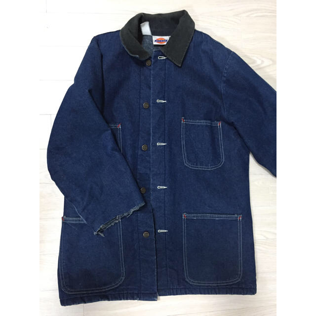 Dickies(ディッキーズ)の古着 デニムアウター デッキーズ レディースのジャケット/アウター(Gジャン/デニムジャケット)の商品写真